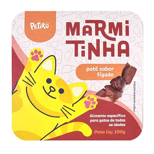 Marmitinha Petiko Sabor Fígado - Gatos - 100 g