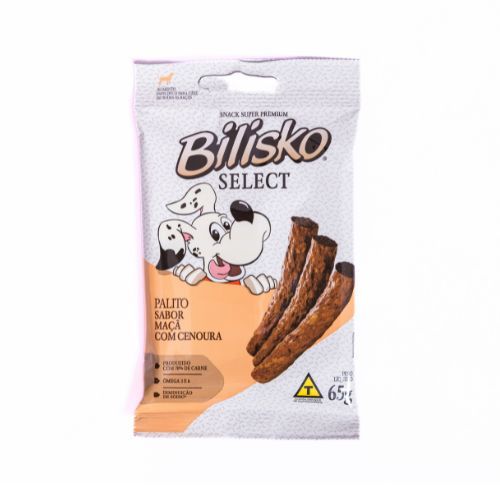 Petisco Sticks Bilisko Sabor Maçã e Cenoura - Cães - 65g