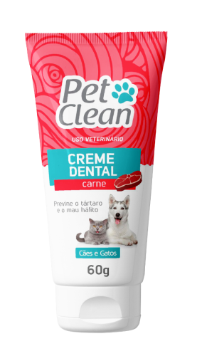 Creme Dental Pet Clean Sabor Carne - 60g 