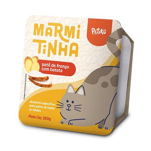 Marmitinha Petiko Sabor Frango com Batata - Gatos - 100 g