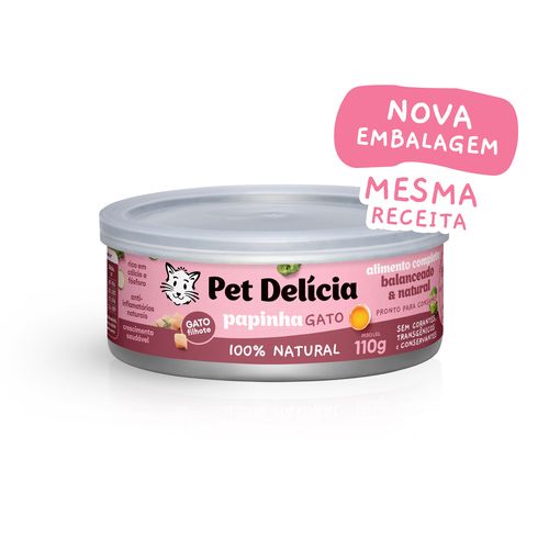 Ração Úmida Pet Delícia Sabor Papinha de Frango - Gatos Filhotes - 110g