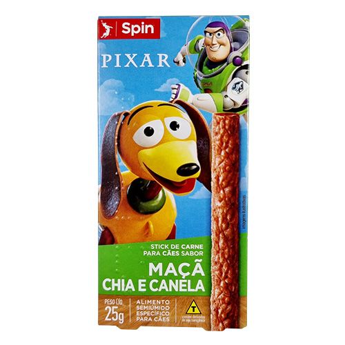 Petisco Sticks Spin Pet Sabor Maçã, Chia e Canela - Cães - 25g 